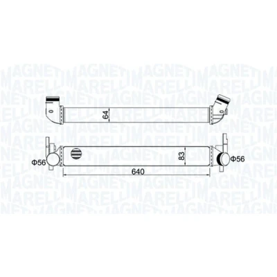 Abbildung von MAGNETI MARELLI 351319204410 Ladeluftkühler SEAT: Ibiza 4 Sportcoupe, Schrägheck, ST, VOLKSWAGEN: Polo V Schrägheck