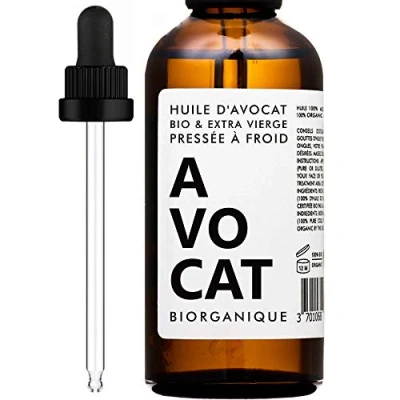 Abbildung von Avocadoöl Bio für Haut &amp; Haar 100 ml 100% Bio, Rein, Natürlich Kaltgepresst in Amber Glas Flasche