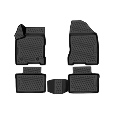 Abbildung von Element Passgenaue Premium 3D Gummimatten Fussmatten Designed für Mercedes Benz GLE Coupe, Mk1 (C292), 2015 2019, 4 TLG.