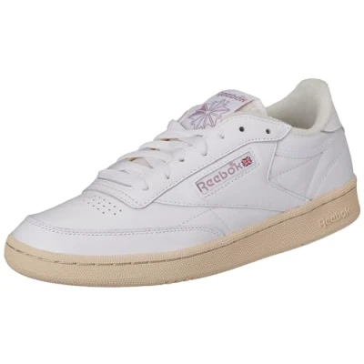 Abbildung von Reebok Classic CLUB C 85 Vintage Sneaker low, Damen, Größe: 42, Footwear white/chalk infused lilac Leder und textil