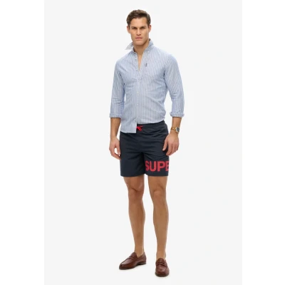 Abbildung von Superdry Graphic INCH Badeshorts, Herren, Größe: XL, Eclipse navy