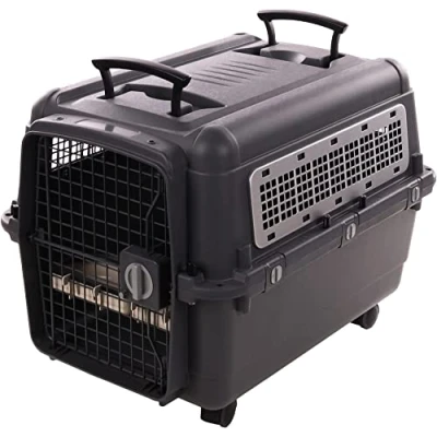 Abbildung von Flamingo Hunde Transportbox Transportkäfig Lanta dunkelgrau für