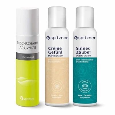 Abbildung von Spitzner Sauna Aufgussset Duschschaum Set Wohlfühlen 3x 150 ml Wellness Dusche sanft