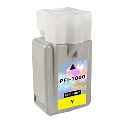Abbildung von Supply Guy Druckerpatrone kompatibel mit Canon PFI 1000Y Gelb passend für imagePROGRAF PRO 1000