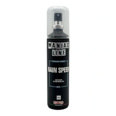 Abbildung von Ma Fra Maniac Car Detailing Line, Rain Speed Anti Glass Sealant, bildet eine wasserabweisende Schutzbeschichtung, das Wasser gleitet von Glas und Autoscheiben, 100 ml