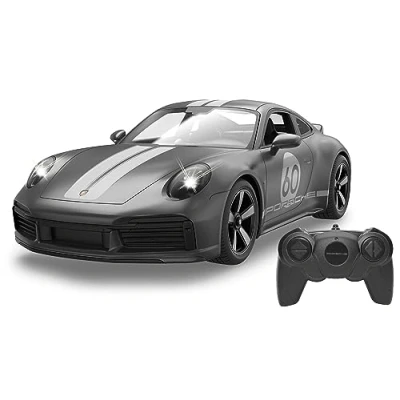 Abbildung von Jamara RC Auto Deluxe Cars, Porsche 911 Sport Classic 1:16, grau 2,4 GHz, mit LED Lichtern