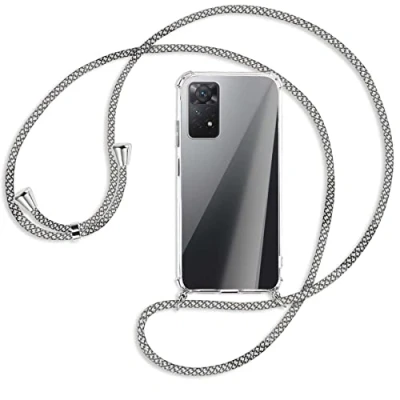 Abbildung von mtb more energy® Handykette kompatibel mit Xiaomi Redmi Note 11 Pro 4G, 5G (6.67&#039;&#039;) Fancy Fishnet Smartphone Hülle zum Umhängen Anti Shock Full TPU Case