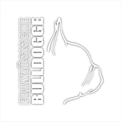 Abbildung von siviwonder Auto Aufkleber FRANZOESISCHE Bulldogge Profil Hundeaufkleber White