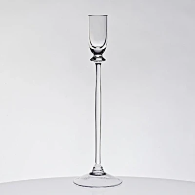 Abbildung von CRISTALICA Kerzenhalter Kerzenständer Candleholder Spring 30 cm Transparent Bleikristall