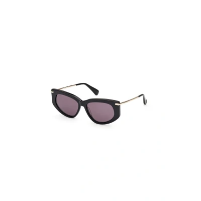 Abbildung von &#039;S Max Mara BETH Sonnenbrille, Damen, Größe: One Size, Glossy black smoke gray