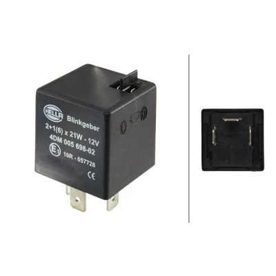 Abbildung von HELLA 4DM 005 698 021 Blinkerrelais 12 für Anhänger VOLKSWAGEN: LT 28 35 I Kastenwagen, TRANSPORTER 4 Bus, 3 FORD: FIESTA