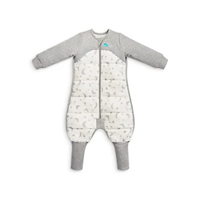 Abbildung von Love To Dream Schlafsack mit Füßen, 4 Years, integrierte Steppdecke für kühle Temperaturen (16 20C), statt Bettdecke, Schlafanzug Baby Winter, Babyschlafsack, Weiß