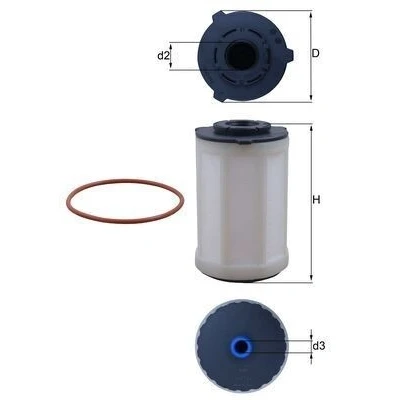 Abbildung von Kraftstofffilter KNECHT KX 655D