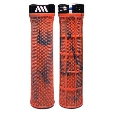 Abbildung von All Mountain Style Fahrradgriffe Berm Grip Model Fahrradlenkergriffe Lenker Handgriffe MTB 135 mm 100 g Feste und leichte Befestigung der Griffe am Fahrradlenker Ideales Zubehör