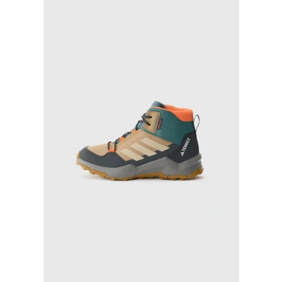 Abbildung von Adidas Terrex AX4R Unisex Hikingschuh für Kinder, Größe: 35.5, Cardboard/savannah/semi impact orange Lederimitat/textil