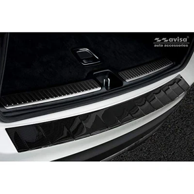 Abbildung von Echtes 3D Karbon Heckstoßstangenschutz kompatibel mit Mercedes GLC 2015 2019 &amp; FL &#039;Ribs&#039;