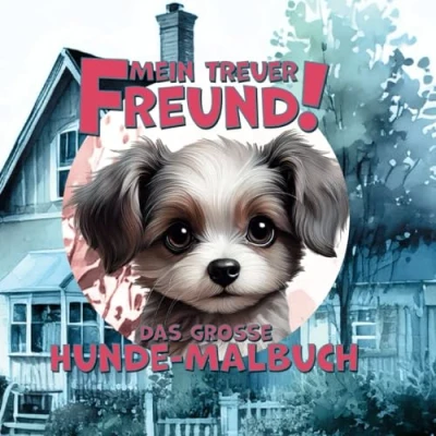 Abbildung von Mein treuer Freund Das große Hunde Malbuch