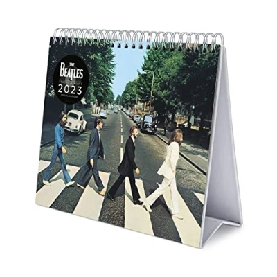 Abbildung von Grupo Erik Tischkalender 2023 The Beatles Kalender Quer Format zum Aufstellen FSC zertifiziert Offizielle Lizenz