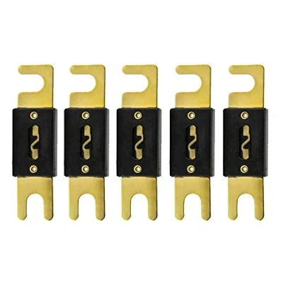 Abbildung von Mintice 5 x 100A ANL Sicherung Auto Automotive Audio Power Sicherheit schützen Glasrohr vergoldet Schutz
