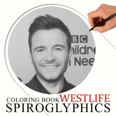 Abbildung von 𝕎𝕖𝕤𝕥𝕝𝕚𝕗𝕖 Spiroglyphics Coloring Book: Collection Portrait of Members Drawing Lines Art 40 Illustration Pages for Muisc Fan Relaxation Gifts