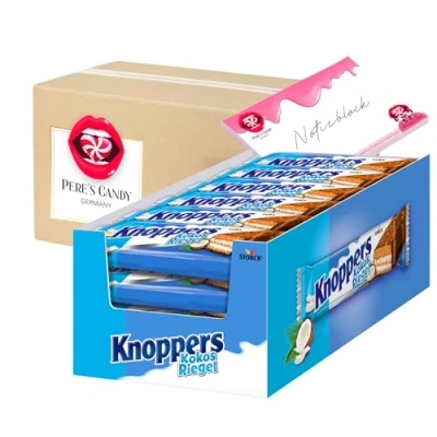 Abbildung von Knoppers Kokos Riegel 24x40g mit Geschenk von Pere&#039;s Candy