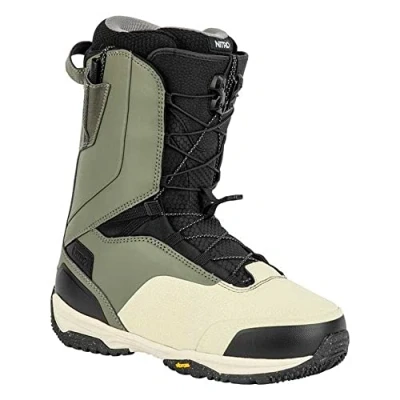Abbildung von Nitro Herren Snowboards Venture Pro TLS &#039;23 All Mountain Freeride Freestyle Schnellschnürsystem Boot Snowboardboot, Gravity Grey Sand, MP 30,0 // EU 45 1/3 US 12