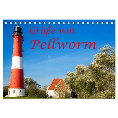 Abbildung von Grüße von Pellworm (Tischkalender 2025 DIN A5 quer), CALVENDO Monatskalender