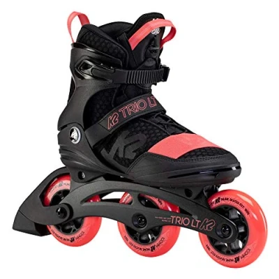 Abbildung von K2 Skates Unisex Inline TRIO LT 100 SHORT CUFF, black coral, 30F0128.1.1.100