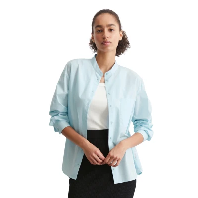 Abbildung von Marc O&#039;Polo Denim Relaxed AUS Softem Hemd, Damen, Größe: Large, Dawn sky
