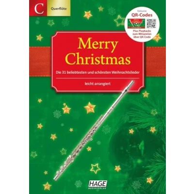 Abbildung von Merry Christmas für C Instrumente (Querflöte, Oboe): Die 31 beliebtesten und schönsten Weihnachtslieder