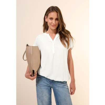 Abbildung von Cecil Kurzarm Bluse, Damen, Größe: Small, Weiß