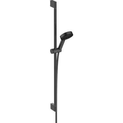 Abbildung von hansgrohe Brausegarnitur, (Komplett Set), 10,5cm,wassersparend mit Duschstange 90cm