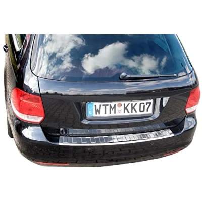 Abbildung von RECAMBO Ladekantenschutz für VW GOLF 5 + 6 VARIANT, BJ 2007 2013 Stoßstangenschutz, V2A rostfrei, Exklusive Optik, praktischer Schutz &amp; perfekte Passform