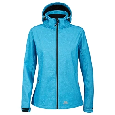 Abbildung von Trespass Paulina, Bermuda Marl, XS, Wasserdichte Softshelljacke für Damen, X Small, Blau