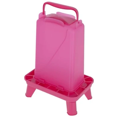 Abbildung von Kerbl Futterautomat 5,5 L für Geflügel rechteckig Kunststoff Pink (Gewicht 0,22 kg, Kunststoff) 70191