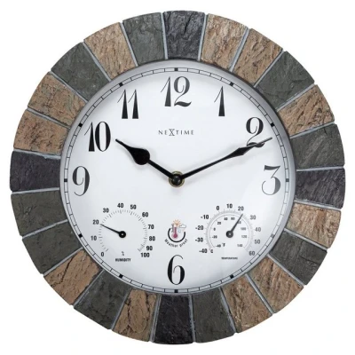 Abbildung von NEXTIME Wanduhr 4311 (Wetterfeste Uhr aus Stein)