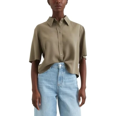 Abbildung von Marc O&#039;Polo Denim Hemdbluse, Damen, Größe: Medium, Dusky green