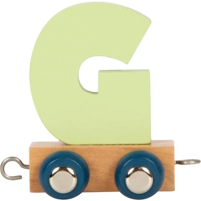 Abbildung von small foot Buchstabenzug Polar G aus Holz, Holzzug individuell kombinierbar, zum Dekorieren und Verschenken, 12577