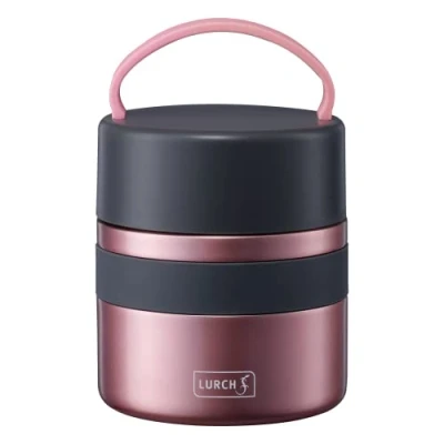 Abbildung von Lurch Thermobehälter Iso Pot 500 ml für heiße und kalte Speisen Rose Gold, Edelstahl