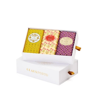 Abbildung von Claus Porto Seife GIFT BOX 3 WAX Sealed Soaps Seife, Größe: 150 g, Transparent