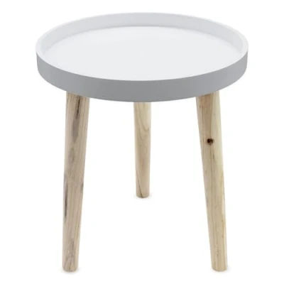 Abbildung von Spetebo Beistelltisch 30 x 36 cm weiß (Stück, 1 St., Beistelltisch), kleiner Tisch zum Zustellen oder Dekorieren