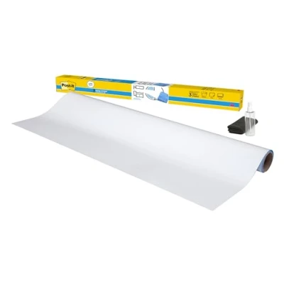 Abbildung von Post it Easy Erase Whiteboard Oberfläche, Weiß, 91.4 cm x 60.9 cm, 1 Rolle/Packung
