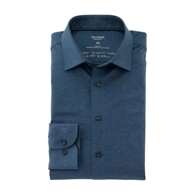Abbildung von OLYMP Level Five 24/Seven body fit Hemd Langarm Jersey Stretch blau Gr. 37