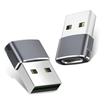 Abbildung von für iPad Mini 7 Adapter,Basesailor USB C Buchse auf Stecker 2Pack,USB Male zu Typ Female Konverter iPhone 16 15 14 Pro Max,SE,iPad 10 6 Air 4 5,Apple Watch 8 9,Samsung Galaxy A54,Z Flip Fold