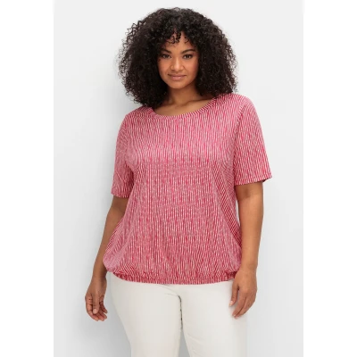 Abbildung von Sheego Tshirt print, Damen, Größe: 40/42, Magenta gemustert