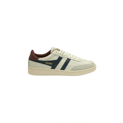 Abbildung von Gola Unisex Contact Leather Sneaker, Off White/Navy/Rust, 43 EU