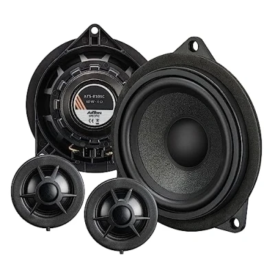 Abbildung von AXTON ATS B101C 2 Wege 10 cm Komponenten System, Autolautsprecher kompatibel mit BMW Fahrzeugen, 60 W RMS, 1 Paar