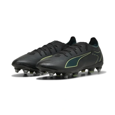 Abbildung von Puma Ultra 6 Match MXSG Fußballschuhe Weicher Rasen blackfizzy lightgreen terrain, Herren, Größe: 46, Black/fizzy light/green terrain Schuhe