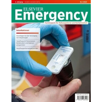 Abbildung von ELSEVIER Emergency. Intoxikationen. 1/2023: Fachmagazin für Rettungsdienst und Notfallmedizin