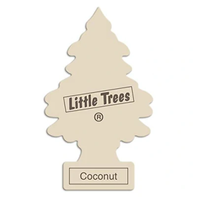Abbildung von LITTLE TREES Lufterfrischer Baum MTR0053 Kokosnuss Duft für Auto, Zuhause, Boot, Wohnwagen, Einzelpackung